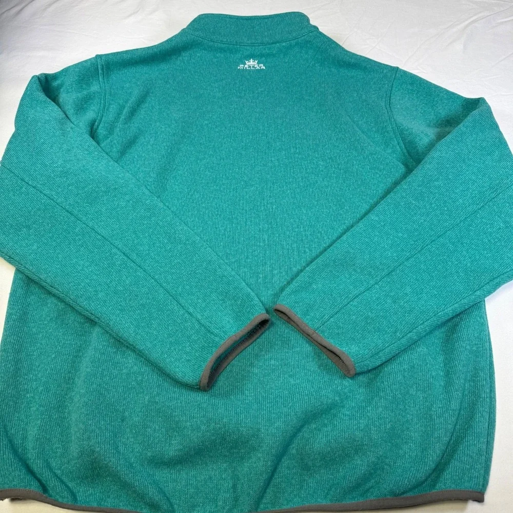 Peter Millar Element 4 Warmth 1/4 Zip Pullover Golf Fleece Men's Size XL Teal